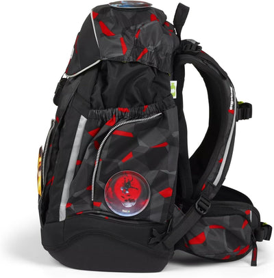 ergobag maxi set 6-teilig, ergonomischer Schulrucksack Grundschule für Mädchen und Jungen, ideal für