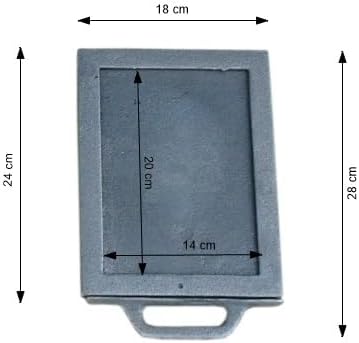 QLS Kaminschieber Drosselschieber Rauchgasregulierung Luftregulierung Guss 24 x 18 cm