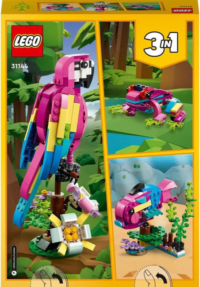 LEGO® Creator 31144 Exotischer pinkfarbener Papagei, Schwarz