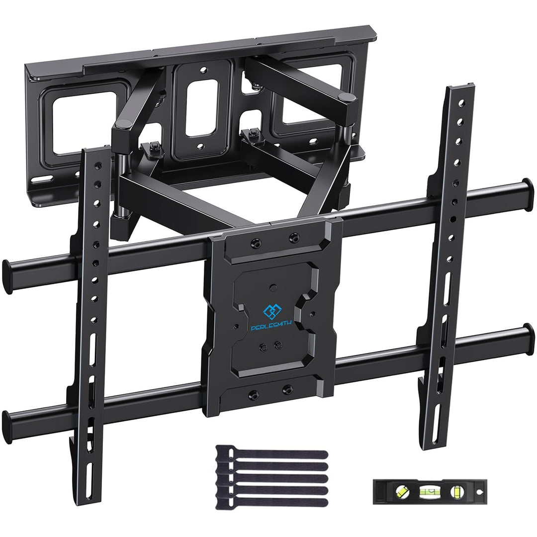 PERLESMITH TV Wandhalterung, Wandhalterung Fernseher für 37-85 Zoll Flach/Curved Fernseher bis zu 60