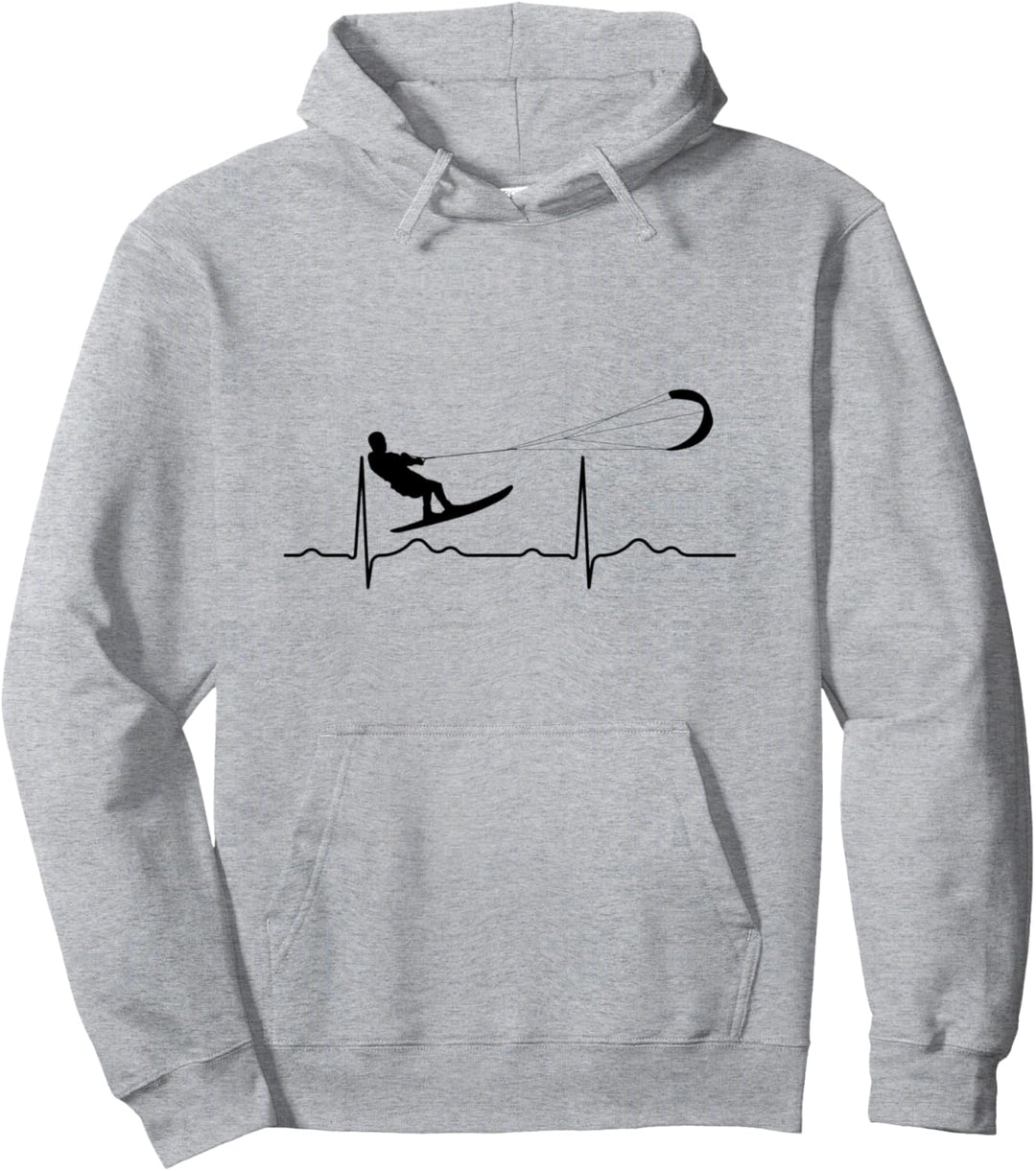 Kitesurfen KITE Kiteboarding Herzschlag Kitesurf Pullover Hoodie