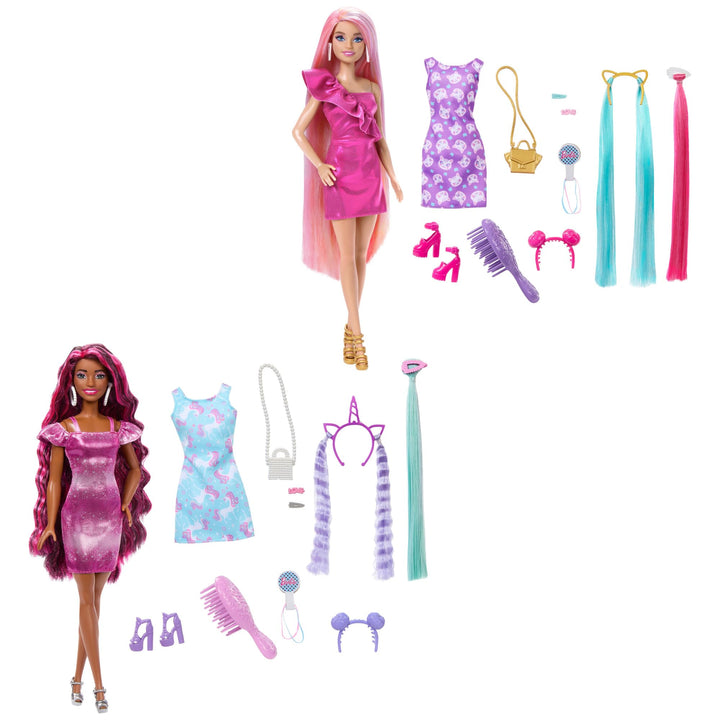 Barbie Mattel Totally Hair 2 Extra langes Haar, 21 cm, mit Zubehör, Verschiedene Modelle (HKT95)