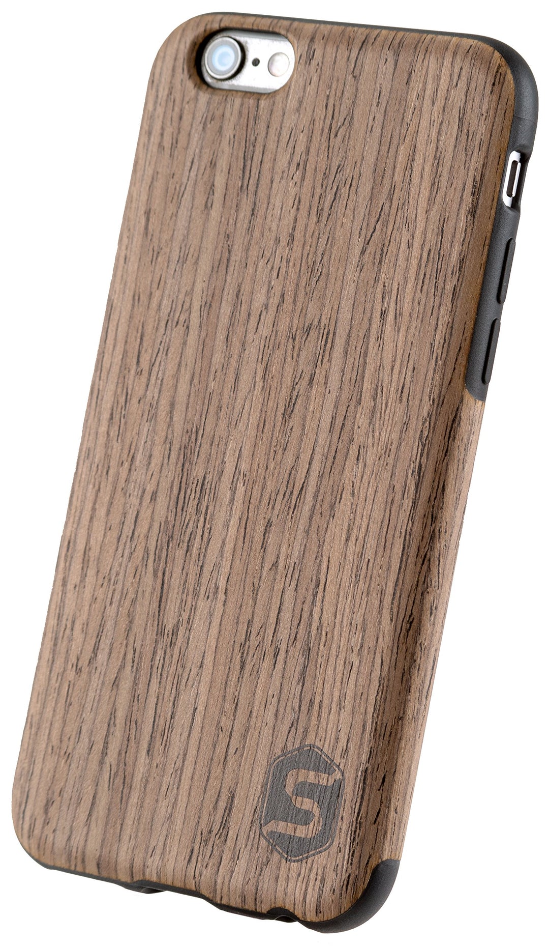 SEBASTIAN STURM Handyhülle "MAXI" | Hergestellt aus echtem Holz "Black Walnut" in einer TPU-Hülle |