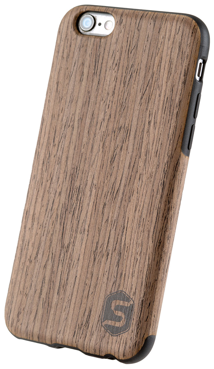 SEBASTIAN STURM Handyhülle "MAXI" | Hergestellt aus echtem Holz "Black Walnut" in einer TPU-Hülle |