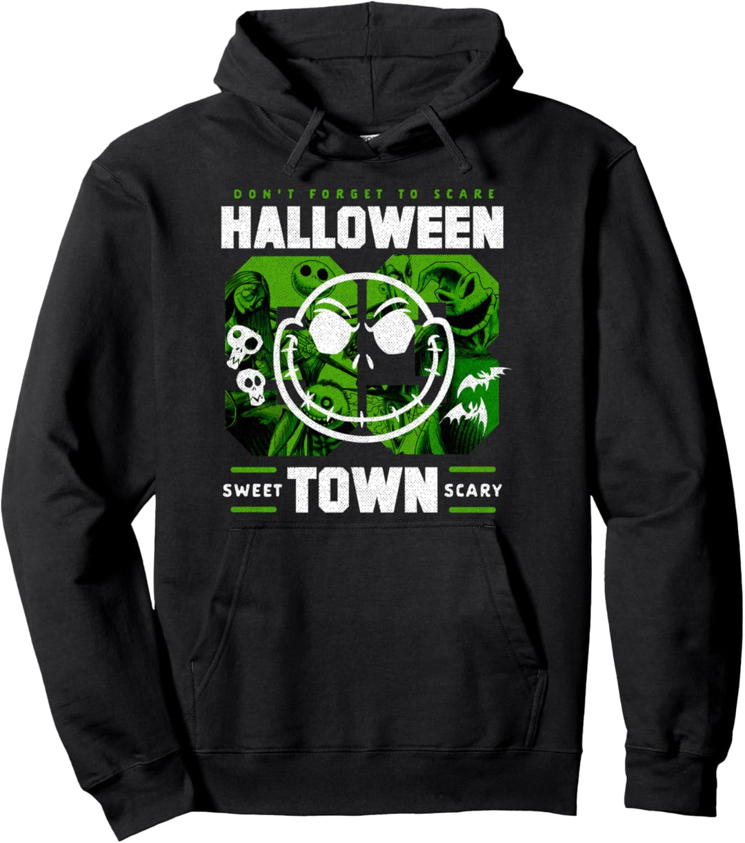 Nightmare Before Christmas Halloween Town Green Jack Pullover Hoodie