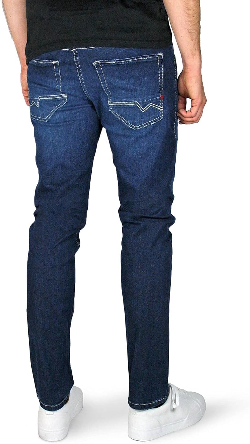 MAC Herren Jeans Arne Pipe Summer Light Weight Denim, H680 deep Blue Authentic wash 32W / 34L H680 D