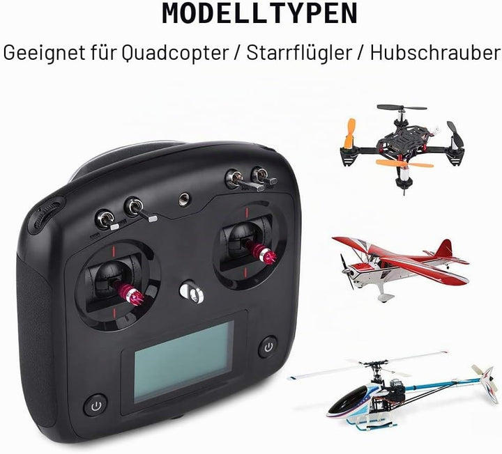 10CH FS-I6S Sender, 2,4G 10CH FS-I6S Sender & FS-IA6B oder FS-IA10B Empfänger für RC Drone Quadcopte