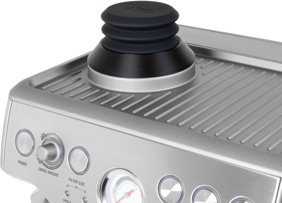 ARO Espresso™ Einzeldosis-Trichter mit Silikonbalg und Anti-Popcorn-Gewicht, kompatibel mit Breville