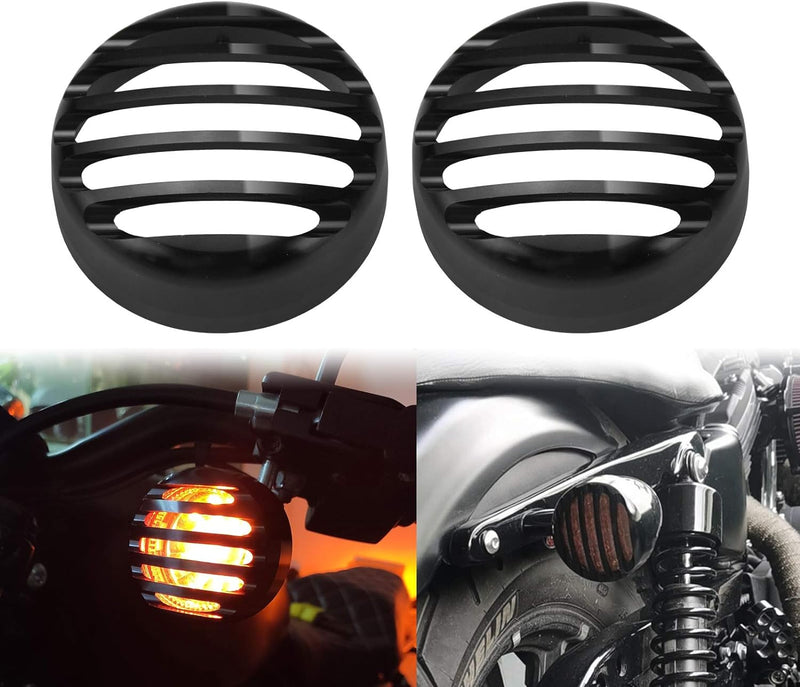 HDBUBALUS Kühlergrill-Blinker-Linse aus Aluminium für hinten, passend für Harley Sportster ab 2016.