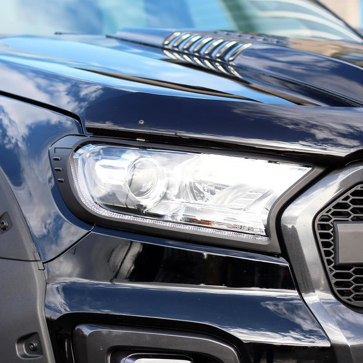 JHCHAN Lichtschutz für Ford Ranger Zubehör – Wildtrak Raptor Thunder 2015–2022 XL XLT Limited Stormt