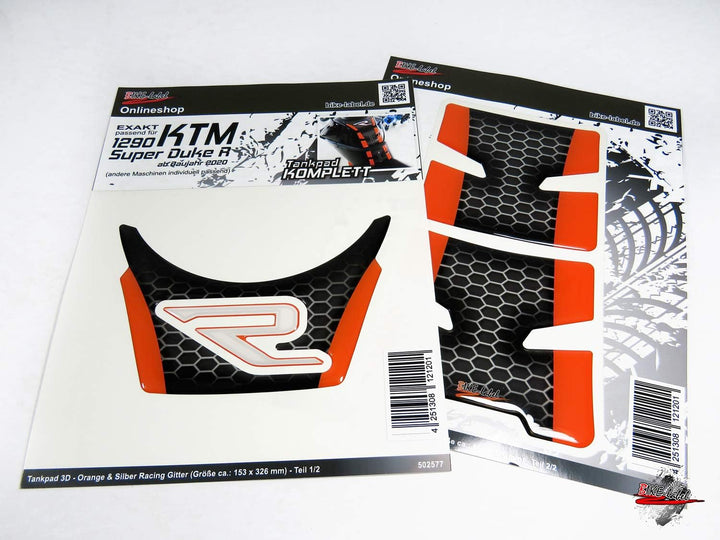 BIKE-label Tankpad Set kompatibel für KTM 1290 Super Duke R ab BJ 2020-850002