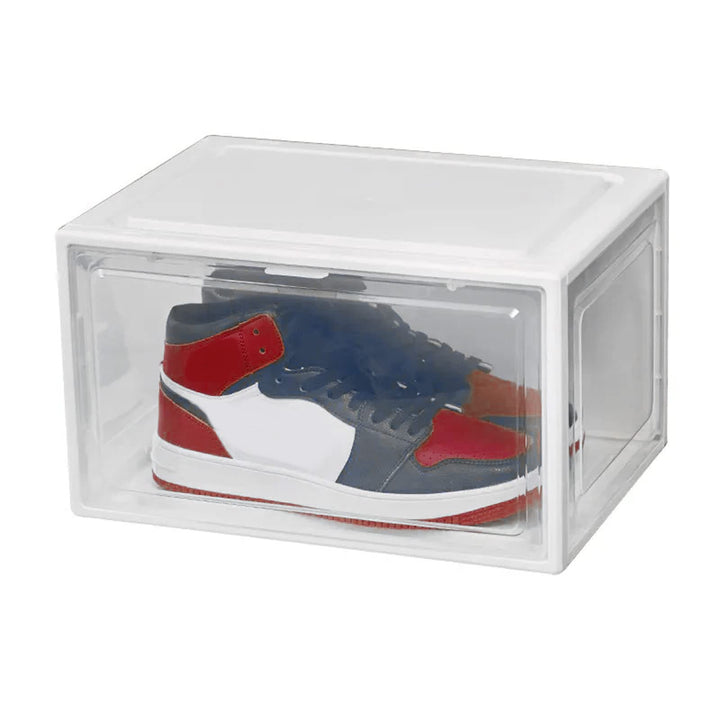 HAC24 Schuhbox Stapelbar Schuhorganizer bis Gr.47 Aufbewahrungsbox Schuhe Kunststoffbox Schuhkasten