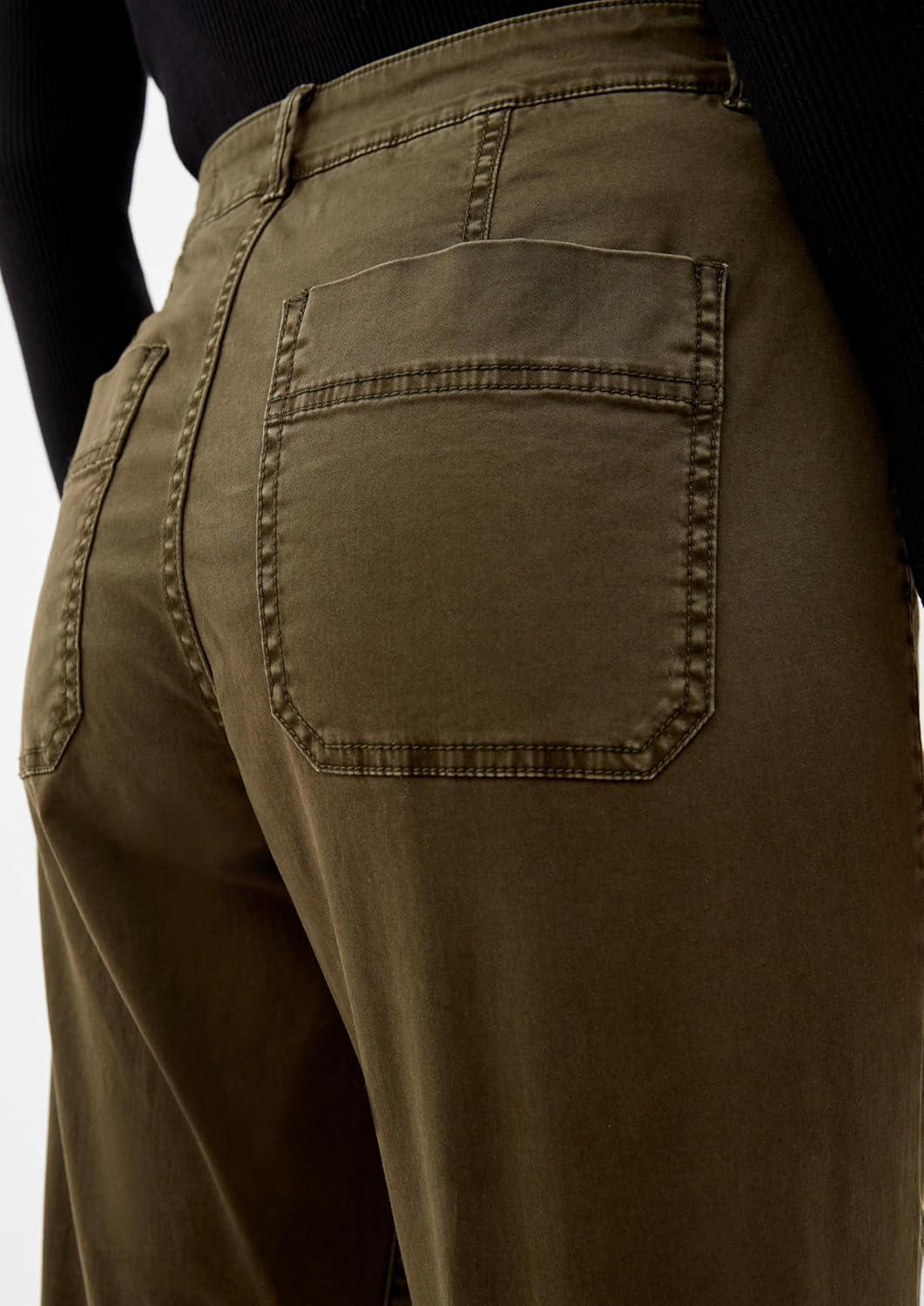 S. Oliver Damen Jeans Hose Comfort Chino Gabardinestretch Olive 32W / 28L 7946, 32W / 28L 7946