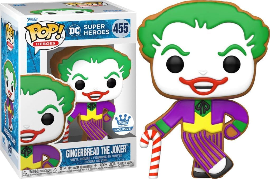 Funko Pop! DC Super Heroes Gingerbread The Joker Pop 455 Exclusive