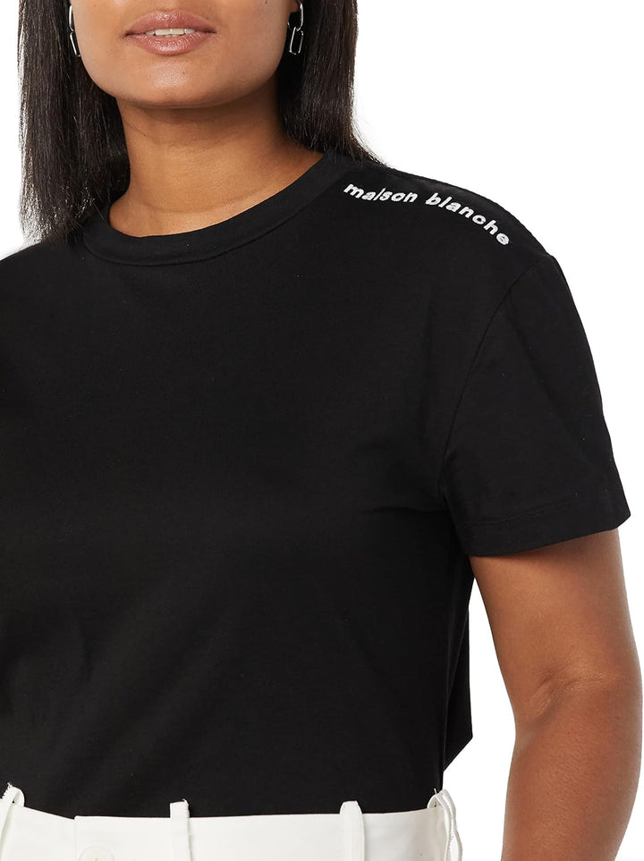 maison blanche Besticktes T-Shirt 2 Schwarz, 2 Schwarz