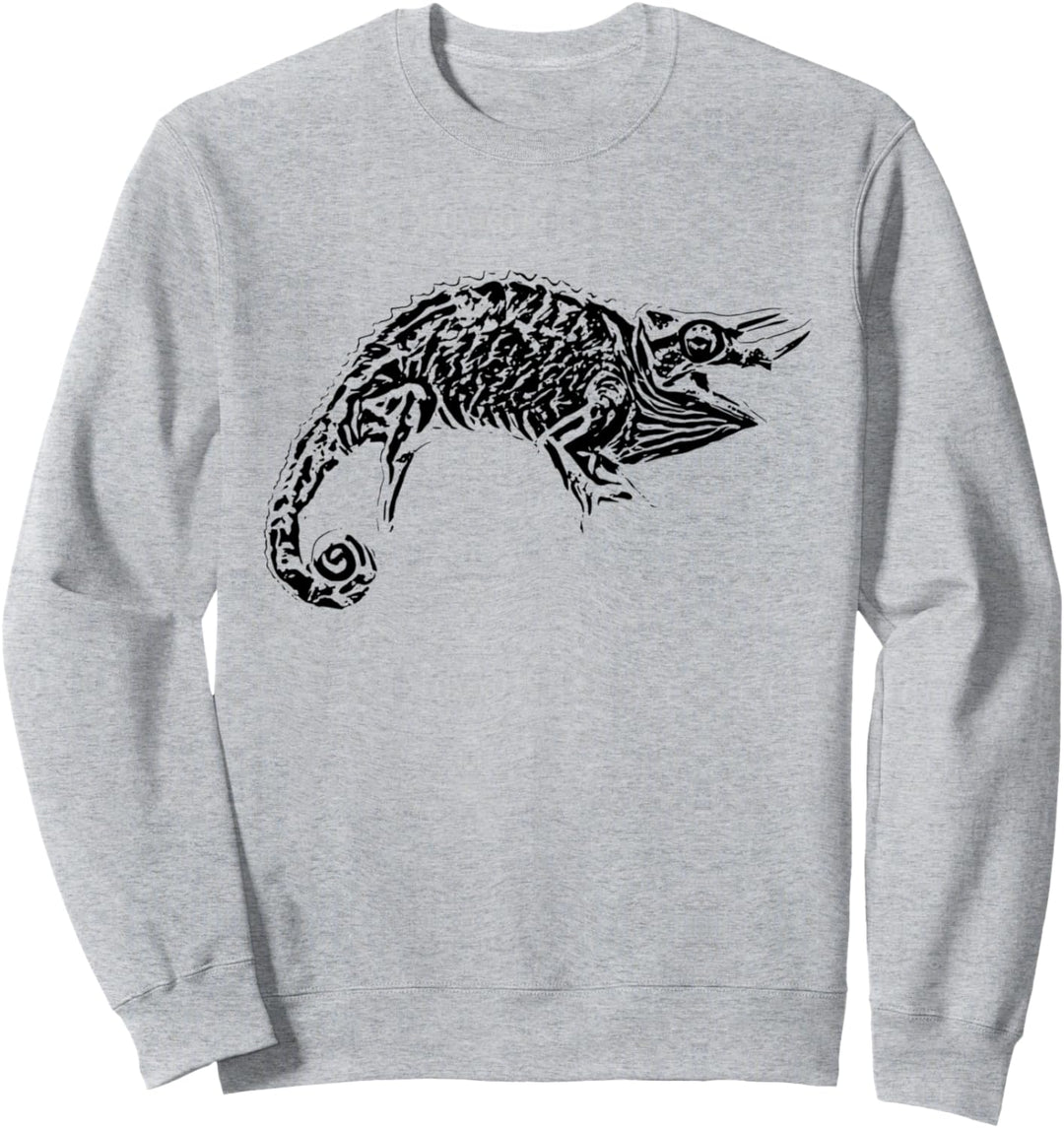 Chamäleon Motiv Reptilien Echsen Reptil Haustiere Terrarium Sweatshirt