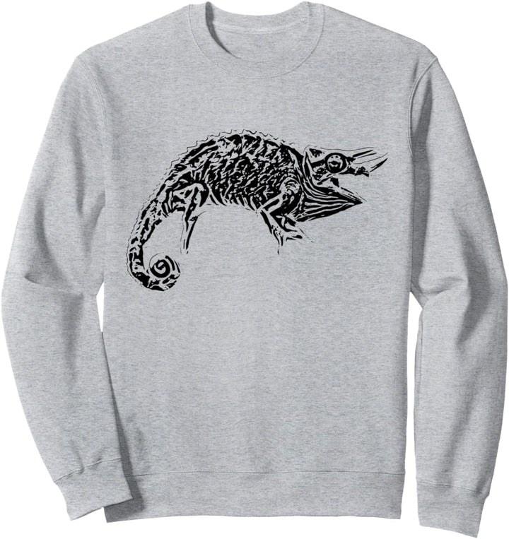 Chamäleon Motiv Reptilien Echsen Reptil Haustiere Terrarium Sweatshirt