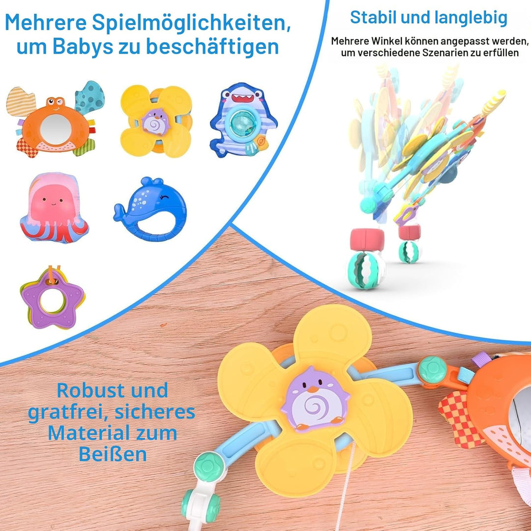 Gaethra Kinderwagen Spielzeug für Spielbogen Baby Motorikspielzeug, Babies Spielebogen für Babybett