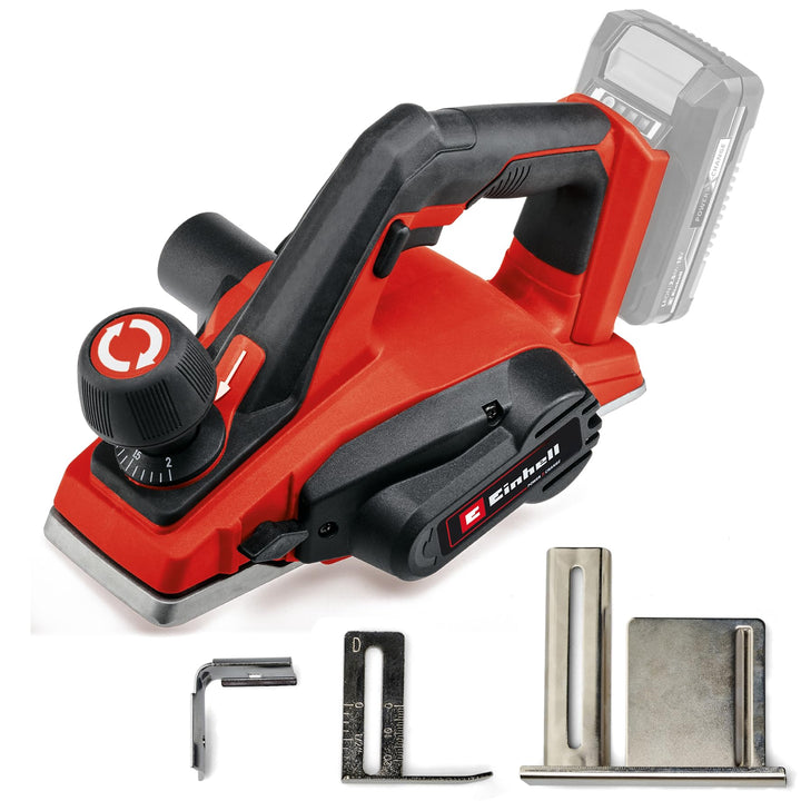 Einhell Akku-Hobel TE-PL 18/82 Li-Solo Power X-Change (18 V, Li-Ionen, 82 mm Hobelbreite, bis 2 mm S