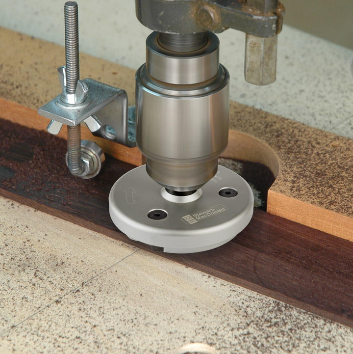 StewMac Safe-T-Hobel – Bohrmaschine zum Präzisionsverdicken – 2-3/10.2 cm Schnittbreite – HSS-Fräser