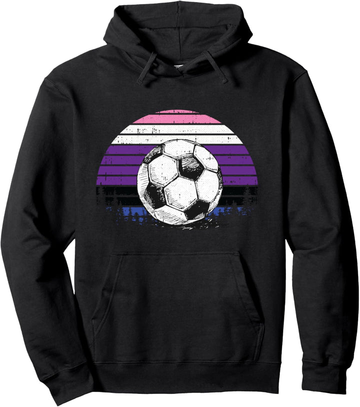 Soccer Ball LGBT-Q Genderfluid Pride Sport Fan Player Ally Pullover Hoodie