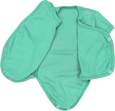 TupTam Baby Jungen Kurzarm Wickelbody Baumwolle Body 5er Set 56 Dunkelblau Jeans Blau Mintgrün, 56 D