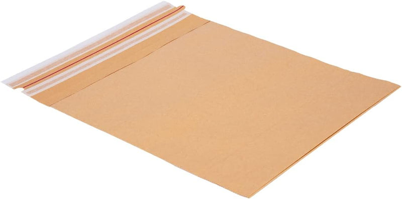100 Versandbeutel aus Kraftpapier 120 g/m² wiederverschliessbar 34 x 37 cm | Grösse und Stückzahl wä