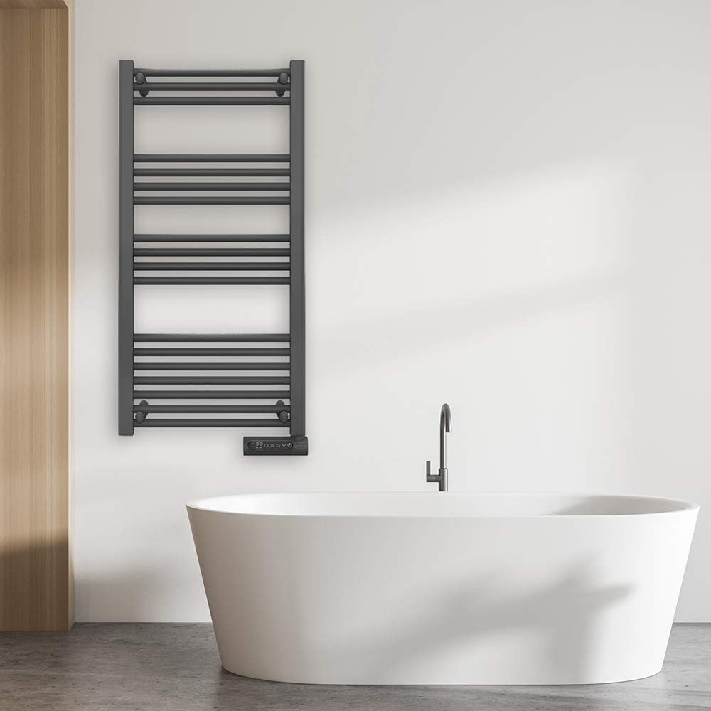 Cecotec Elektrischer Badheizkörper ReadyWarm 9200 Smart Towel Black. 750 W, LED-Display, Touch Contr