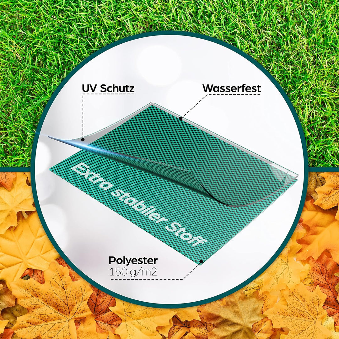HAYATEC Gartensack 3x Laubsack Gartenabfallsack stabil mit 4 Griffen selbststehend UV-Beständig 272