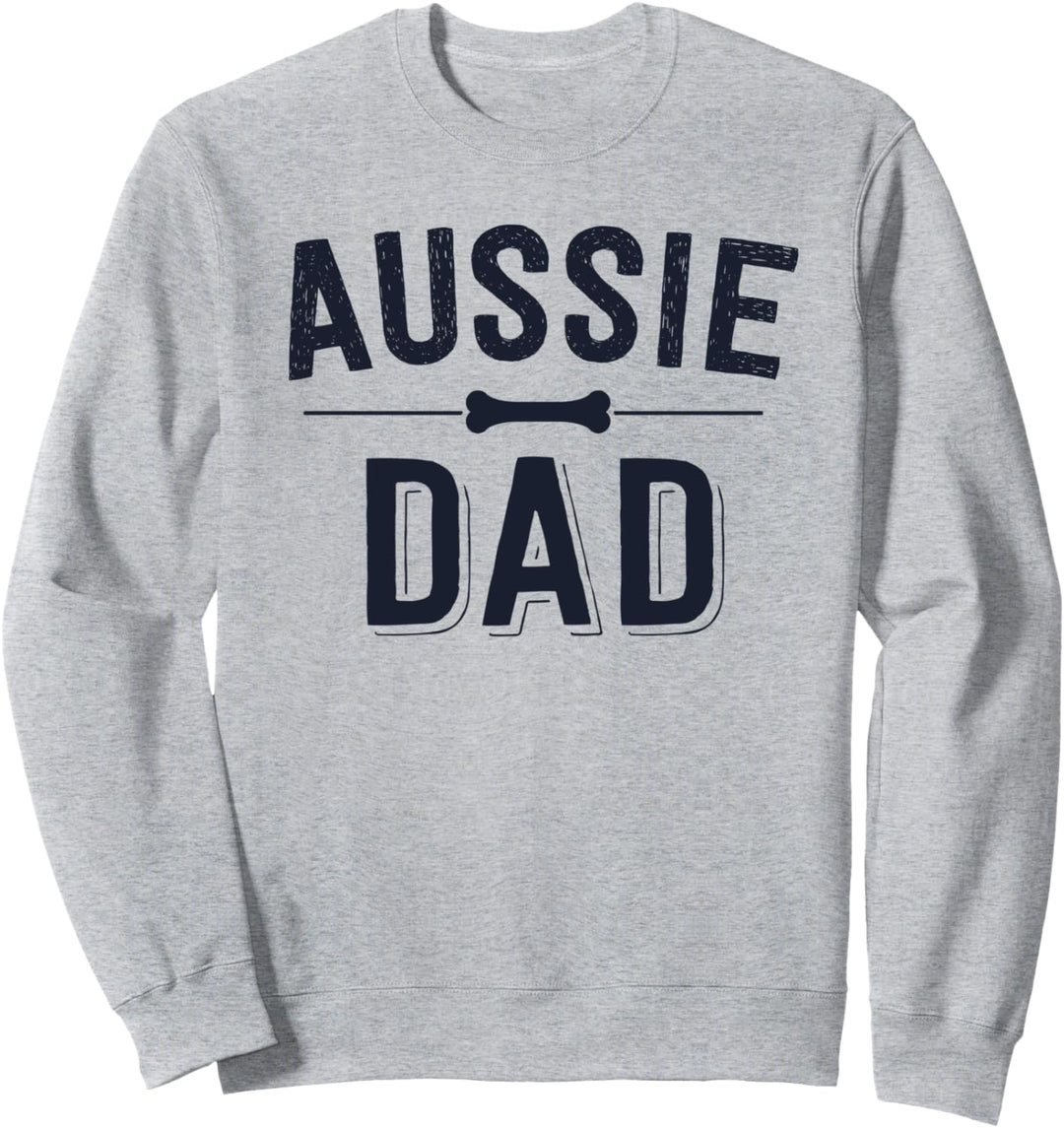 Aussie Dad Red Merle Australian Shepherd Farm Dog Father Sweatshirt