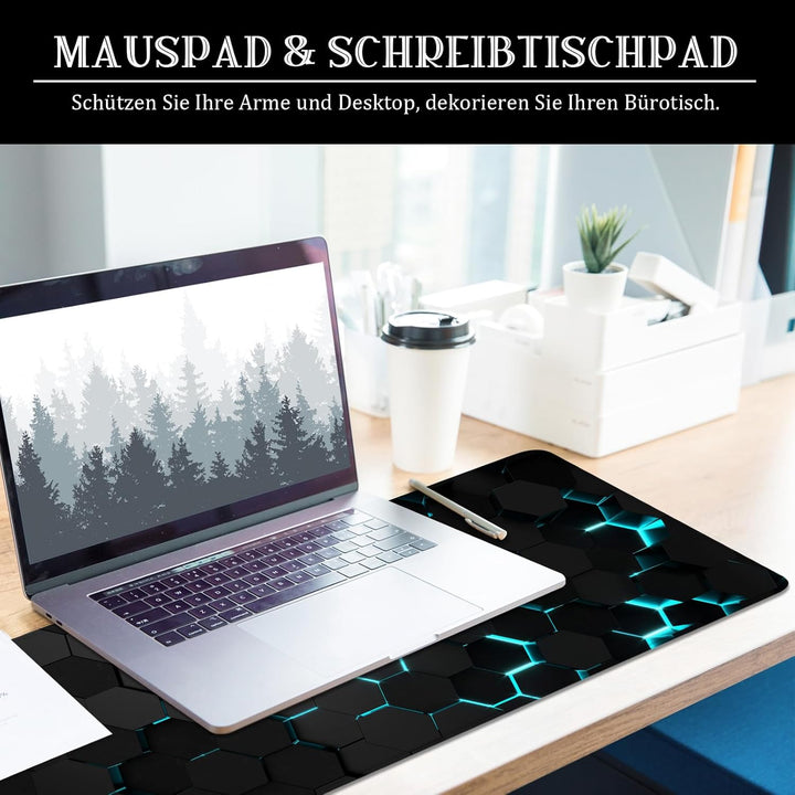 Mauspad Schwarz xl Gaming Mousepad Science Fiction Thema Desk Pad Gross Desk Mat Bürozubehör Schreib
