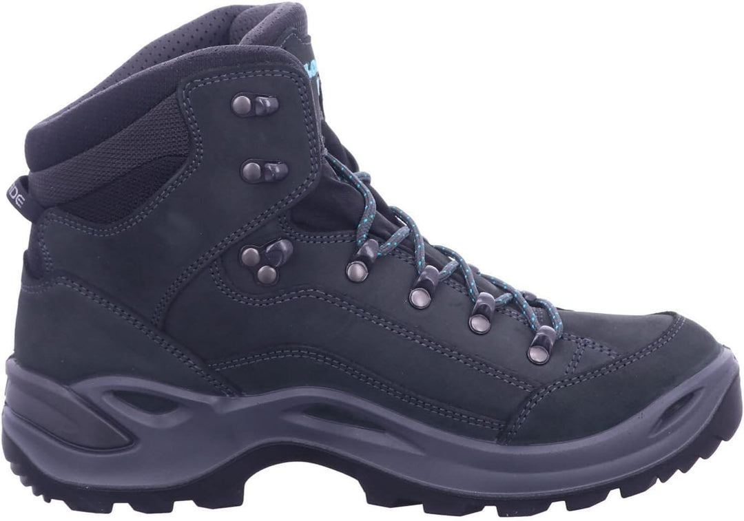 LOWA Renegade GTX MID Unisex Wanderstiefel Outdoor Goretex 43 EU Weit Grau, 43 EU Weit Grau