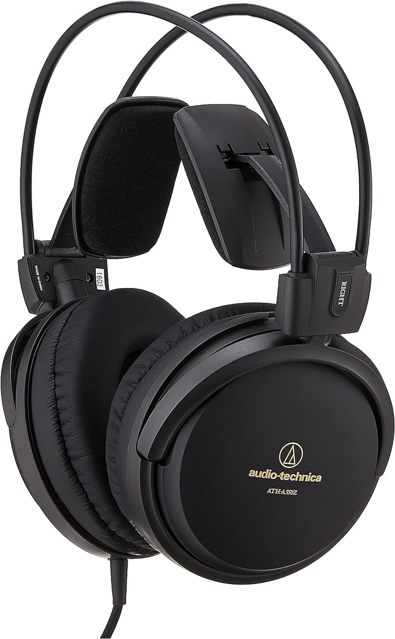 Audio-Technica A550Z Geschlossener HiFi-Kopfhörer Mattem Schwarz, Geschlossener HiFi-Kopfhörer