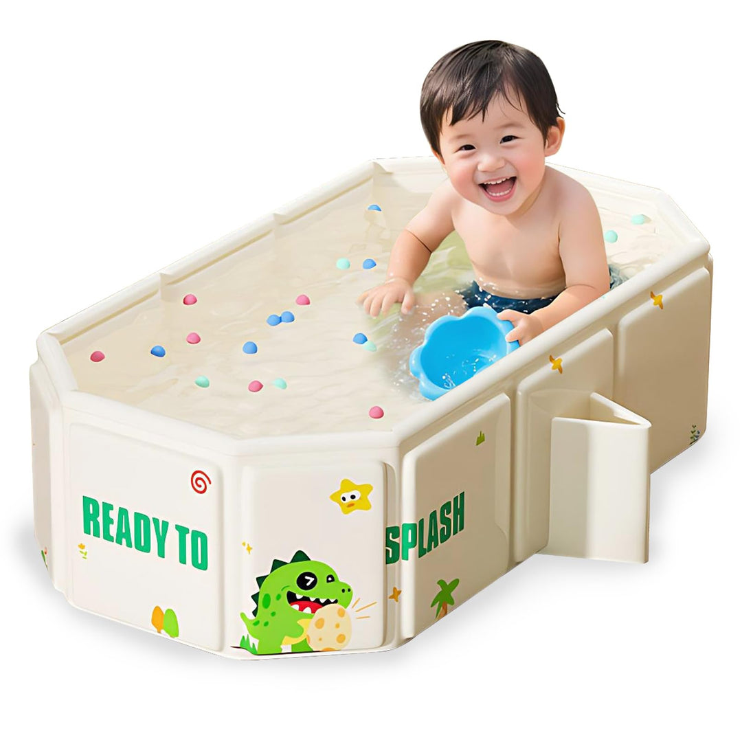 Babywanne, Faltbare Badewanne, Grosse Kleinkind Badewanne, Tragbare mit Ablassschraube von Kindern i