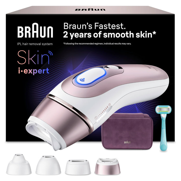 Braun Smart IPL Geräte Haarentfernung Skin i·expert 7 — Professionelle Dauerhafte Laser Haarentfernu