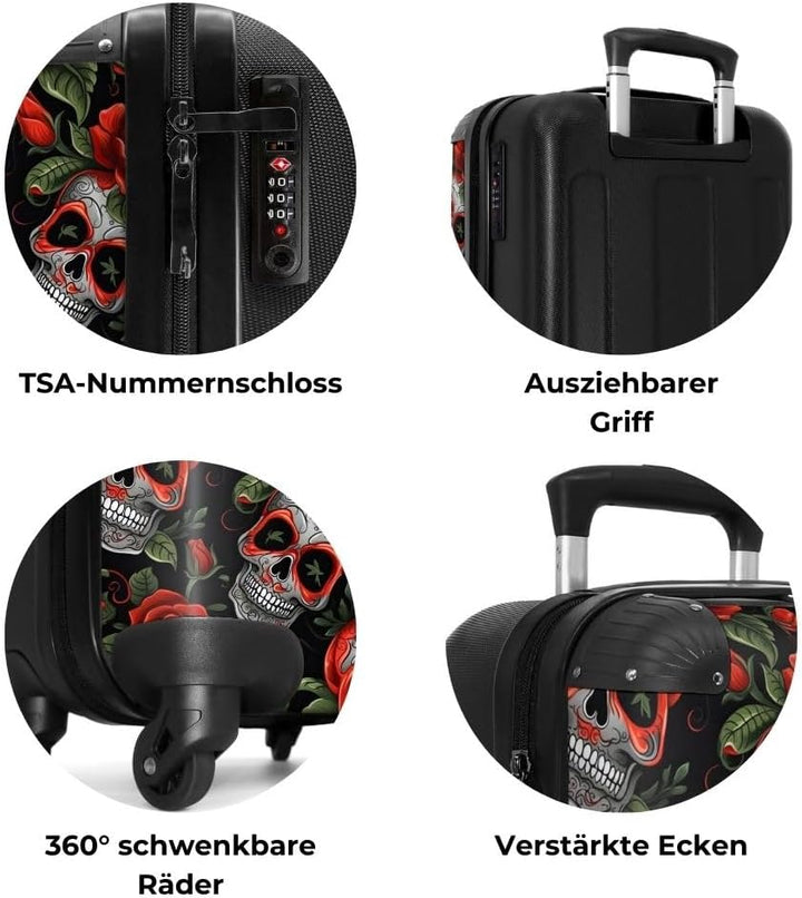 NoBoringSuitcases.com® Handgepäck, Hartschalenkoffer mit TSA Schloss, Trolley, Reisekoffer, Carry on