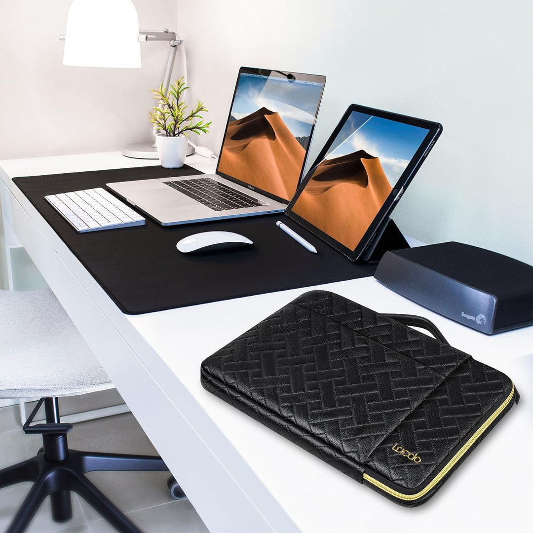 Lacdo 360° Laptop Tasche für 13" Neu MacBook Air M4 A3240 2025/M3 A3113/M2A2681/M1 A2337 2024-2018,