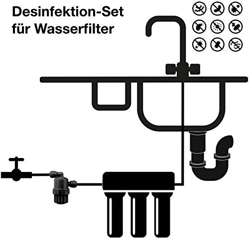 10 x TAP ` s für Desinfektion-Set für Wasserfilter- & Tafelwasseranalagen, Desinfektionsmittel Desin