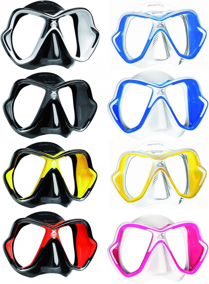 Mares X-Vision Ultra LS Two Window Mask - Yellow/Black