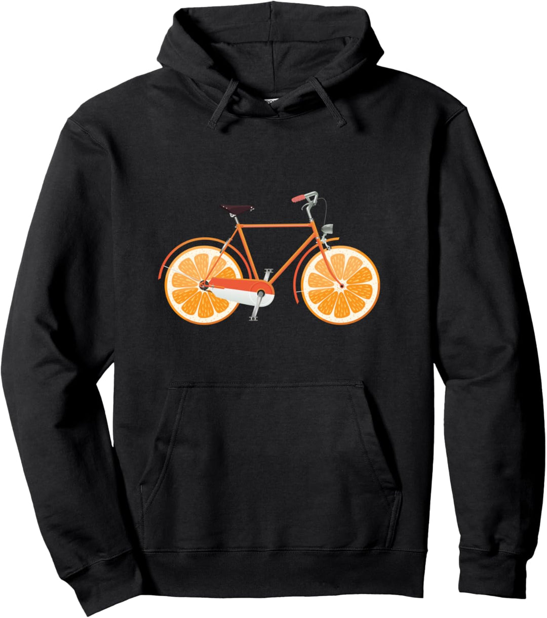 Fahrrad Bike Radsport Orange Rad Radfahren Biker Geschenk Pullover Hoodie