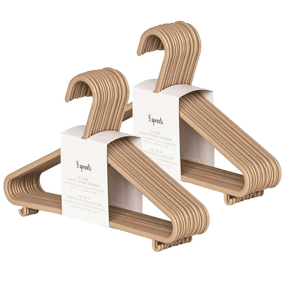3 Sprouts - Kleiderbügel für Kinder – Baby und Kleinkinderkleidung - Nachhaltige Kleiderbügel aus We