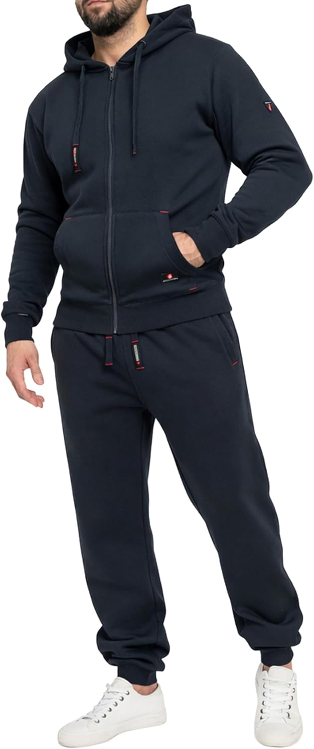 Höhenhorn Cozalp Herren Jogging Anzug Trainingsanzug Hausanzug XL Dunkelblau, XL Dunkelblau