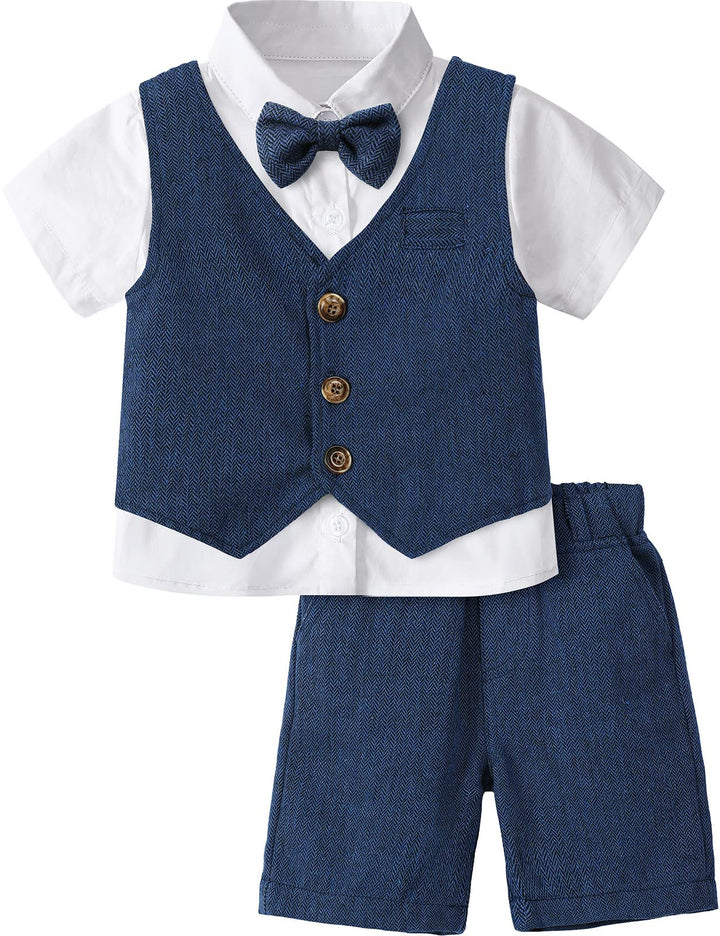 mintgreen Baby Junge Taufe Outfit Smoking Anzug Set 2-3 Jahre Navy, 2-3 Jahre Navy