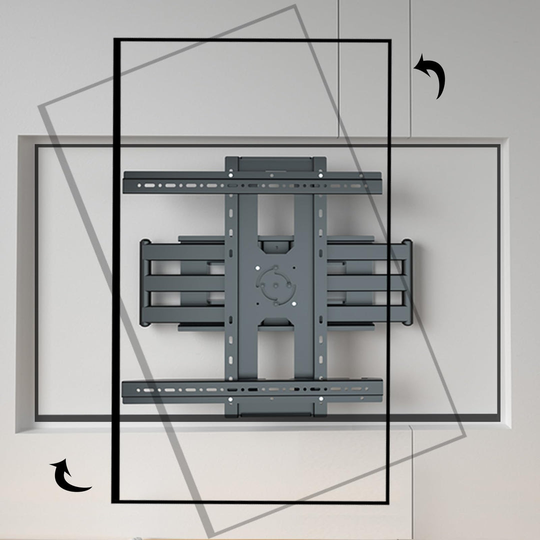 80 85 86 TV Wandhalterung Schwenkbar Fernseher 55-95 Zoll, 90° Drehbarer Vertikaler TV Halterung Sch