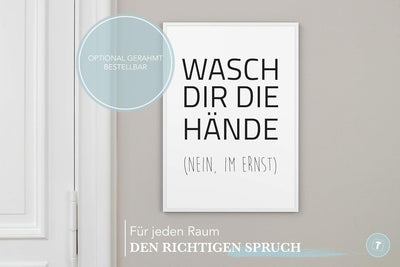 Papierschmiede® Bilder Home XXL Kunstdruck A1 (59,4x84,1 cm) Spruch Poster Zuhause Schrift Bild Wand