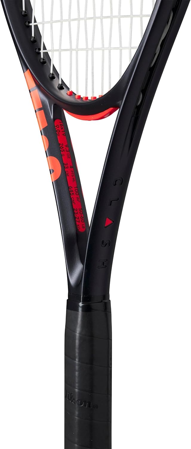 Wilson Clash 100UL V3 Tennis Racket 4-1/8" (1) Schwarz, 4-1/8" (1) Schwarz