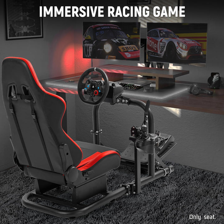 Dardoo Racing Gaming Bucket Seat mit verstellbaren Doppel Slide Adapt Racing Simulator Cockpit Drivi