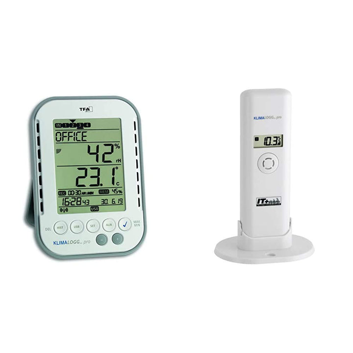TFA Dostmann Klimalogg Pro Profi-Thermo-Hygrometer, 30.3039, mit Datenlogger-Funktion & Temperatur S