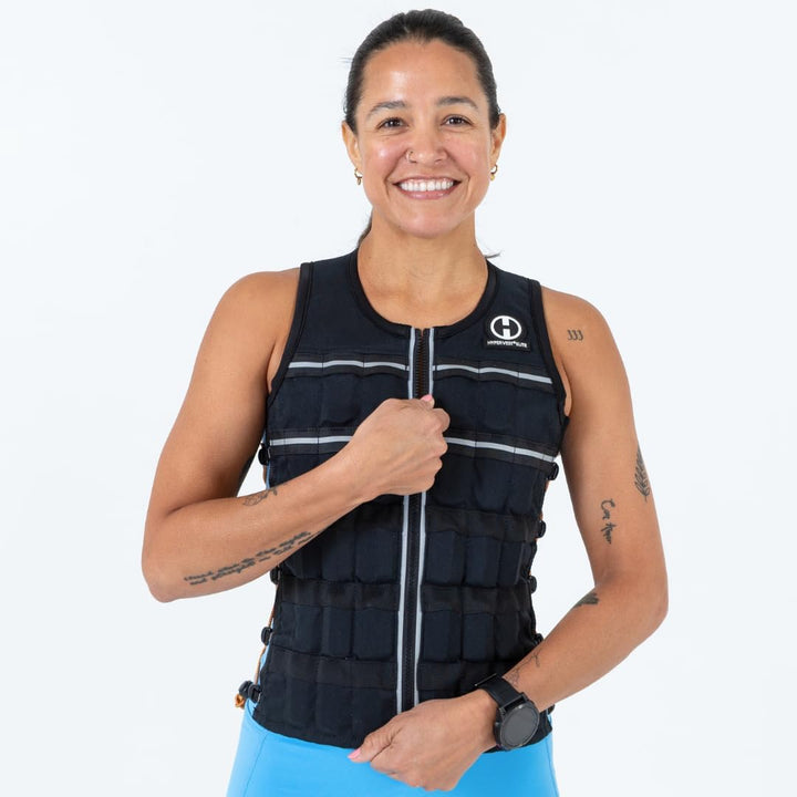 HYPERWEAR Hyper Vest Elite Verstellbare Gewichtsweste Gewicht 10lbs Biss 20lbs, Robustes schwarzes C