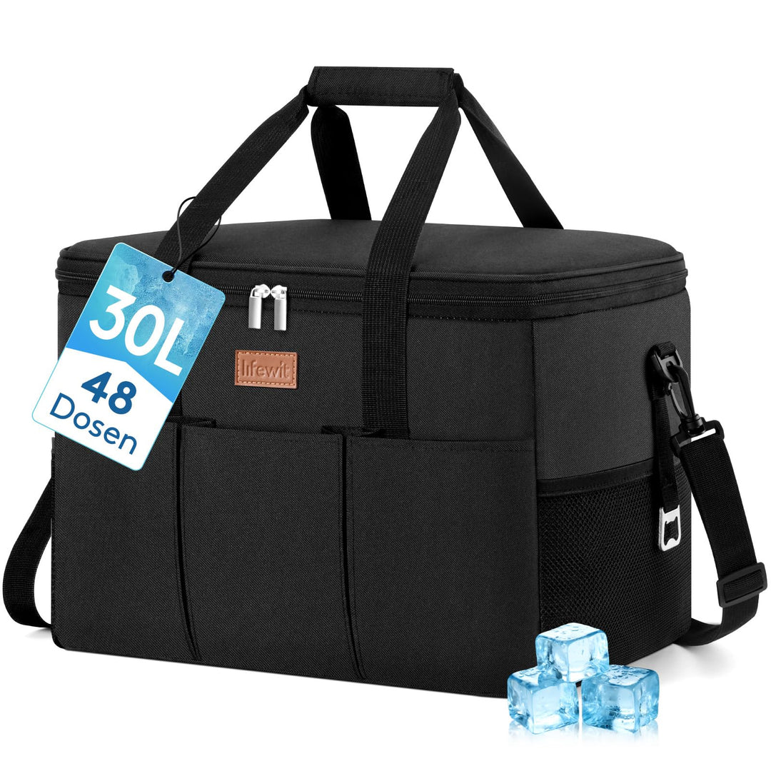 Lifewit Kühltasche 30L, Kühlung Thermoisoliert Tragbar Faltbar Wasserdicht, Gross Picknicktasche für